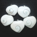 1PC Madagascar Sun Shellfish Fossils Saltwater Shell Charms Pendants