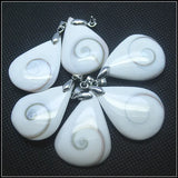 1PC Madagascar Sun Shellfish Fossils Saltwater Shell Charms Pendants