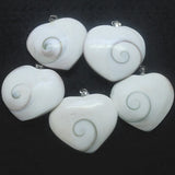 1PC Madagascar Sun Shellfish Fossils Saltwater Shell Charms Pendants