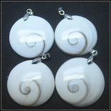 1PC Madagascar Sun Shellfish Fossils Saltwater Shell Charms Pendants