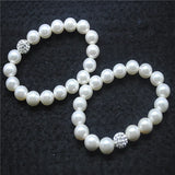 1PC Mother of Pearl Shell Women Bracelets 10MM Round Shape 3 Colors