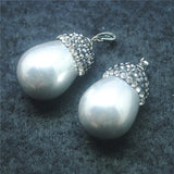 Shell Pendant Mother Of Pearl Necklace Making With Rhinestone