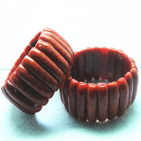 Nature Sponge Coral Bracelet Women Bangle 35MM Width Clothes Party Wear
