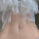 1PC Belly Button Rings, Gothic Navel Piercing Jewelry