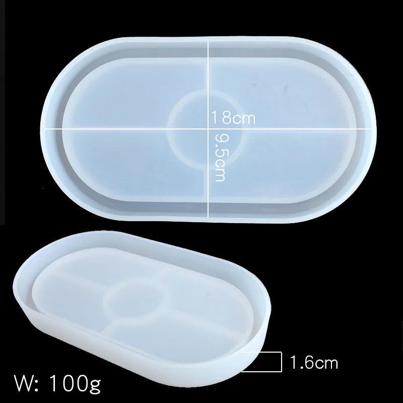 Oval Ashtray Dried Flower Jewelry Mold Silicone Jewelry Tools