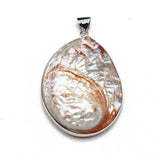 1PC Oval Abalone Shell Charms for DIY Necklaces Earrings