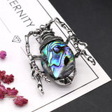 Oval Stone Pendant Rose Quartz Opal Agate Beetle Healing Crystals
