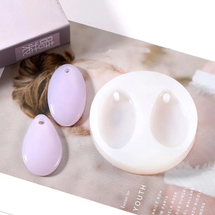 Oval/Tear Drop Silicone Mold for Jewelry Pendant Resin Silicone Mould Crafts