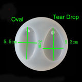 Oval/Tear Drop Silicone Mold for Jewelry Pendant Resin Silicone Mould Crafts
