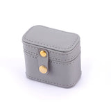 Mini Portable PU Leather Ring Case Travel Jewelry Storage Box