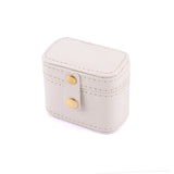 Mini Portable PU Leather Ring Case Travel Jewelry Storage Box