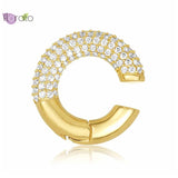 Crystal Ear Cuff Metal Clip Women C Shape Earring Jewelry