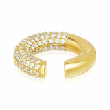 Crystal Ear Cuff Metal Clip Women C Shape Earring Jewelry
