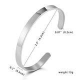 Personalized Engraved Name Steel Bracelet Jewelry for Women Men