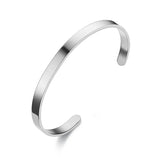 Personalized Engraved Stainless Steel Name Bracelet for Women Men