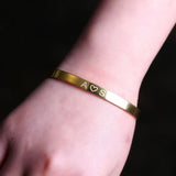 Personalized Engraved Stainless Steel Name Bracelet for Women Men
