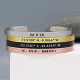 Personalized Engraved Stainless Steel Name Bracelet for Women Men