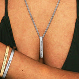 Personalized Engraved Stainless Steel Name Bracelet for Women Men