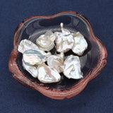 1PC Petal Shape Pearl Natural Freshwater Pearl Beads No Hole Loose Beads 13-18mm