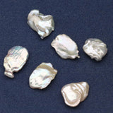 1PC Petal Shape Pearl Natural Freshwater Pearl Beads No Hole Loose Beads 13-18mm