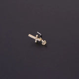 Dangling Nose Ring Indian Nose Ring Stainless Steel with Charm