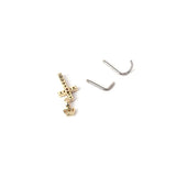 Dangling Nose Ring Indian Nose Ring Stainless Steel with Charm