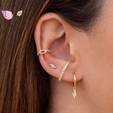 24K Gold/Silver Plated Zircon Ear Cuff Women Earrings
