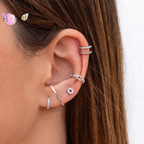 24K Gold/Silver Plated Zircon Ear Cuff Women Earrings