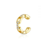 24K Gold/Silver Plated Zircon Ear Cuff Women Earrings