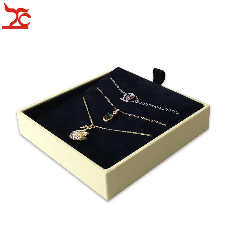 Portable PU Necklace Earring Jewelry Display Tray