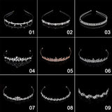 Crystal Bridal Tiaras Headband for Girls Prom Wedding Party Hair Jewelry