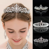 Crystal Bridal Tiaras Headband for Girls Prom Wedding Party Hair Jewelry