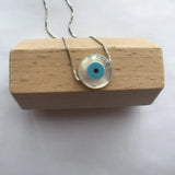 12mm Round Eyes Charm Mother of Pearl Shell Necklace