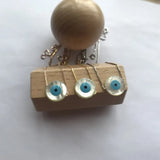 12mm Round Eyes Charm Mother of Pearl Shell Necklace