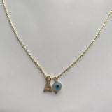 1PC A CZ Eye Charm Chain S925 Silver Necklace