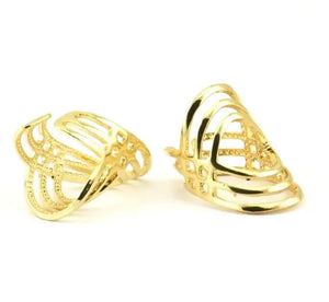 Adjustable Bohemian Brass Ring YN0006