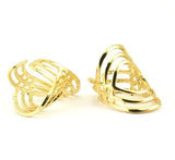 Adjustable Bohemian Brass Ring YN0006