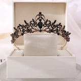Retro Crystal Rhinestone Crown Bride Hair Ornaments Wedding Hair Accessories