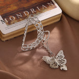Retro Metal Butterfly Hair Clip Love Pendant Hair Jaw Grip