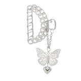 Retro Metal Butterfly Hair Clip Love Pendant Hair Jaw Grip