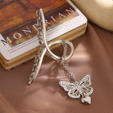 Retro Metal Butterfly Hair Clip Love Pendant Hair Jaw Grip