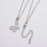 Romantic Butterfly Zircon Stone Necklace Pendant for Women
