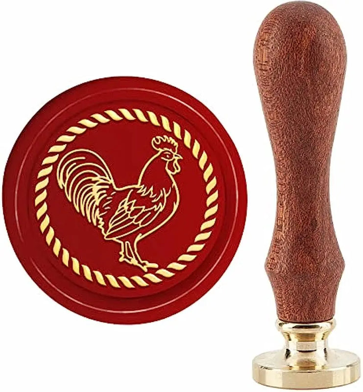 Rooster Wax Seal Stamp Animal Sealing Wax Stamps 30mm Retro Vintage Brass Stamp