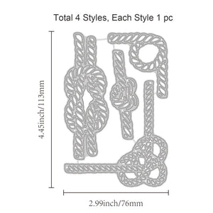 1PC Rope Metal Cutting Dies for DIY Scrapbooking Cards Making Album Envelope