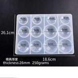 Round Diamond Geometric UV Epoxy Resin Jewelry Bead Mold