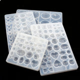 Round Diamond Geometric UV Epoxy Resin Jewelry Bead Mold