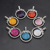 1PC Round Opal Healing Crystals Quartz Charms Natural Stone Pendants 35?48mm