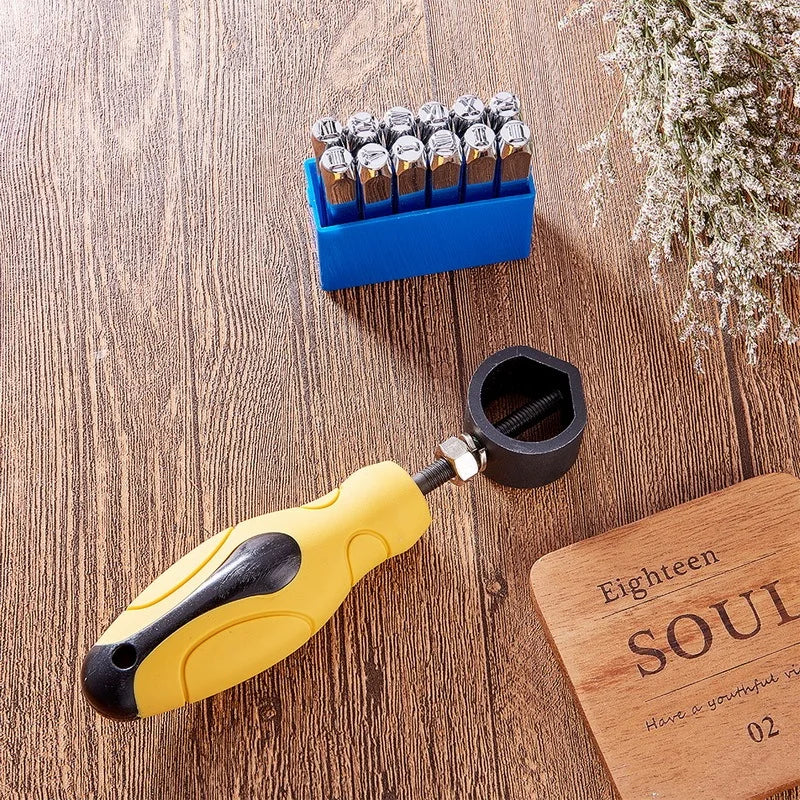1PC Safety Handle Seal Steel Belt Number Prefix Punched Clamping Handle