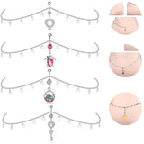 Sexy Navel Piercing with Waist Chain Drop Pendant