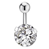 Sexy Zircon Belly Button Rings Navel Piercing Jewelry 14G 8mm 10mm